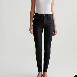 Ag Adriano Goldschmied FARRAH Black Jeans SKINNY ANKLE WAXED